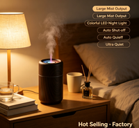 Diffuseur d'arômes mini à grain de bois, alimentation USB, humidificateur à brume froide, options multicolores, pour maison, voiture, hôtel – Approvisionnement direct usine