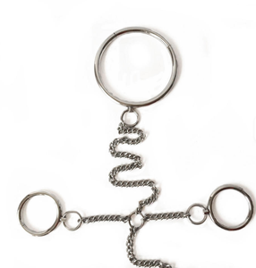 Edelstahl Metall-Bondage-Set Hand- und Fußfesseln Sklaven-BDSM-Fetisch Handschellen Sex-Spiele Spielzeug für Erwachsene Fesseln 100% Wasserdicht - Product Image 2