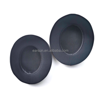 Gratis pengiriman bantalan telinga Gel pengganti cocok dengan B Eat Studio 2.0 3.0 tanpa kabel headphone earpad (hitam)