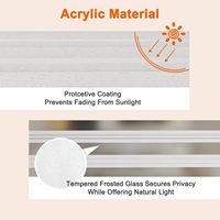 Portes accordéon pliantes améliorées en PVC double couche 48-72 po x 80 po pour intérieur, avec quincaillerie complète, pour placard et garde-manger, installation facile