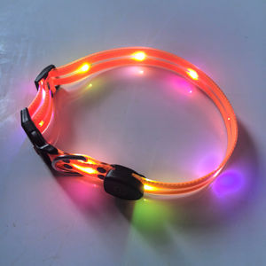 <span class=keywords><strong>Collar</strong></span> de perro LED recargable por USB, luces LED impermeables, collares para mascotas - Product Image 5