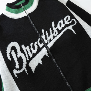 Custom OEM &amp; ODM Long Sleeve Knit Jacquard <strong>Cardigan</strong> Sweaters <strong>Men</strong> Knitted Zipper Sweater <strong>Cardigan</strong> <strong>Men</strong> - Product Image 5