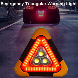 Lampe d'urgence solaire triangulaire en gros, portable, pour le camping et le travail, avec alarme de sécurité en cas de panne - Product Image 3