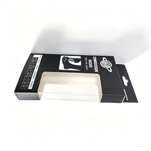 Emballage de chaussettes vide de qualité supérieure à <span class=keywords><strong>prix</strong></span> d'usine, en carton noir avec fenêtre transparente, boîte prête à la vente pour équipements sportifs et de plein air - Product Image 5