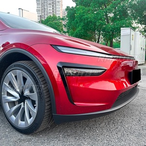 กรอบตกแต่งช่องลมด้านหน้าสำหรับรถยนต์รุ่น Y อุปกรณ์ตกแต่งรถยนต์สำหรับ Tesla Model Y 2024+ ฝาครอบกันชนแบบแยกส่วนสำหรับการปรับแต่ง - Product Image 4