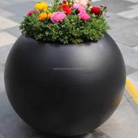 Grand pot de fleurs moderne en béton, pièces, planteur, vente en gros