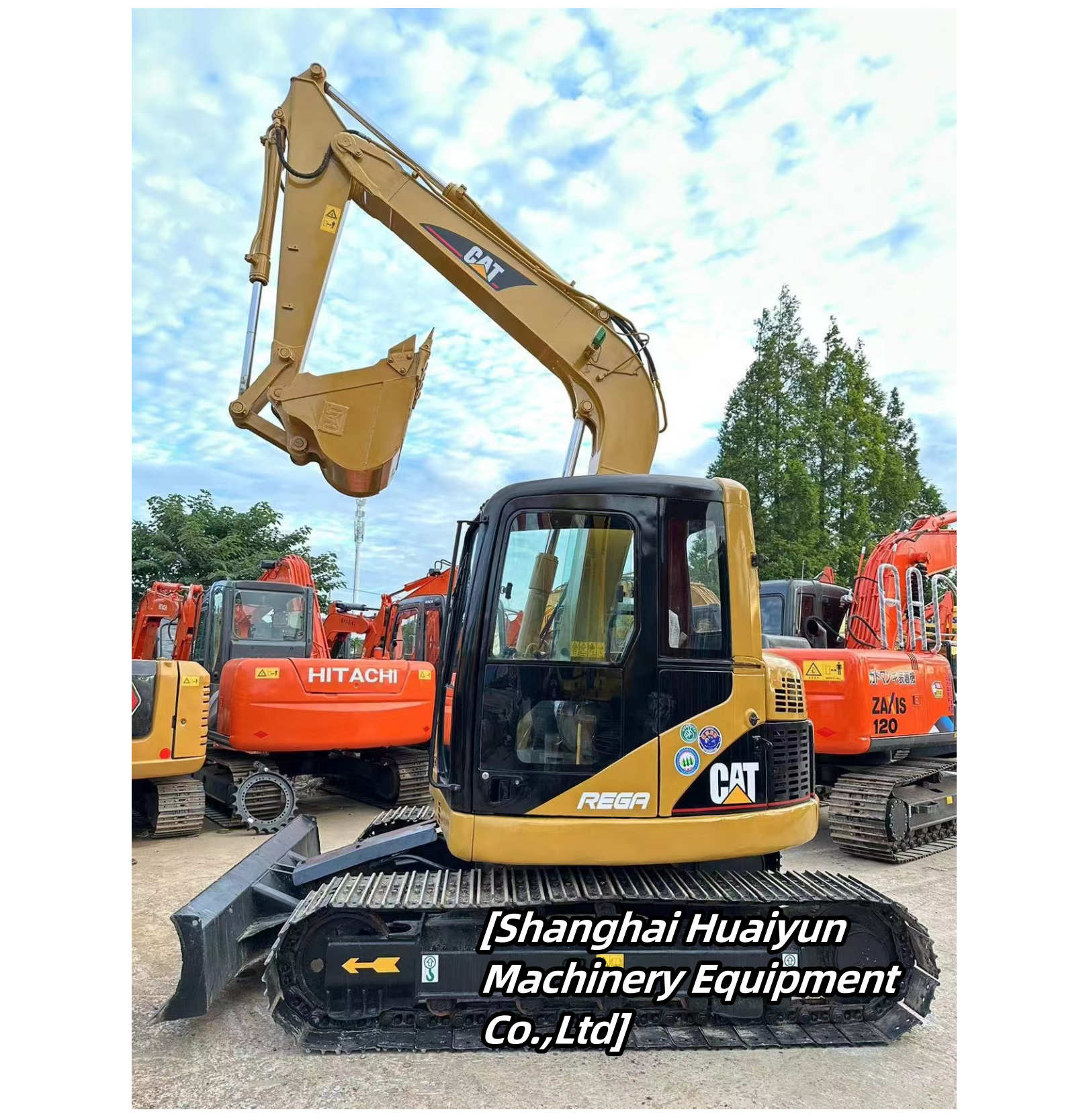 8 Ton mini excavator high quality undercarriage parts track link second-hand diggers used crawler excavators CAT 308C tractors