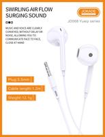 JOKADE Nouveau produit Écouteurs filaires stéréo de haute qualité 1,2 mètre avec microphone Semi-intra-auriculaires
