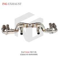 Système d'échappement droit en acier inoxydable ING Direct Bolt-on Cat-Back pour Ferrari 360 3.6L 63mm – Pièces haute performance en gros