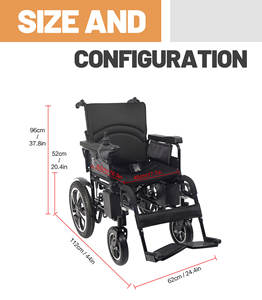 Silla de ruedas eléctrica de rueda grande con control remoto manual potente de 12 pulgadas, rampas <span class=keywords><strong>Segway</strong></span> usadas para cuidado de ancianos, rehabilitación 50151-L227 - Product Image 6
