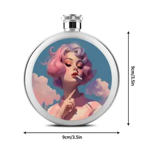 Custom image Round 5oz <b>Flask</b> for Drinkware - Product Image 6