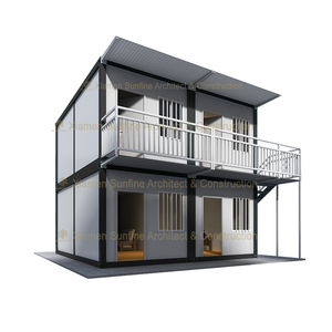 Design moderne personnalisé facile à installer 2 <span class=keywords><strong>3</strong></span> 5 chambres maisons en verre modulaires préfabriquées maisons préfabriquées - Product Image 3