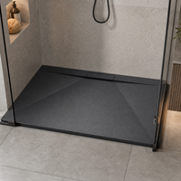 Cabine de douche rectangulaire avec receveur 1200x700, receveur de douche en pierre frittée 1200x1000 pour salle de bain