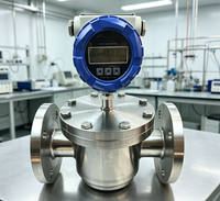 Medidor de Flujo de Engranajes Ovalados Digital, Salida de Pulso 4-20mA, Alimentación por Batería de 24VDC, Amplio Rango de Viscosidad 0.5-2000mPa.s
