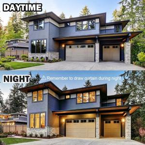 Film miroir unidirectionnel PET bleu, noir, argenté, pour la confidentialité, avec isolation thermique décorative pour fenêtres, échantillon gratuit - Product Image 6