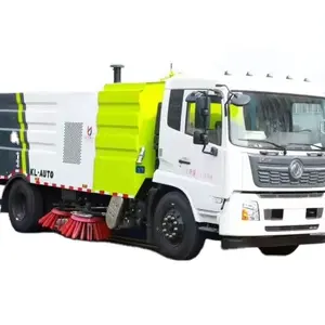 Çin özelleştirilebilir ağır kamyon 4X2 derinlik temizleme kamyon yıkama süpürgesi karayolu süpürgesi şehir sanitasyon kamyonlar