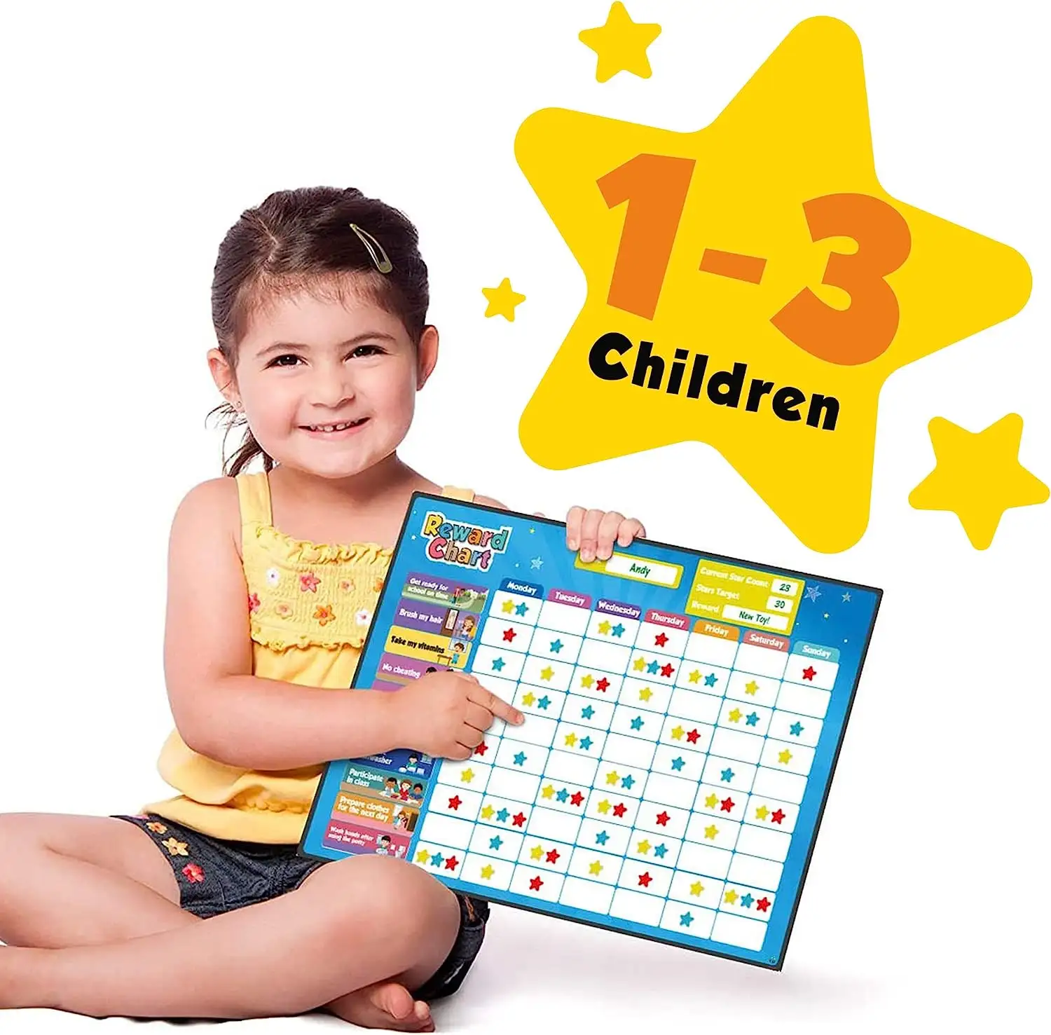 Custom ized Good Behavior Routine Tages planer Magnetic Chore Chart Belohnung stabelle Whiteboard für Kinder