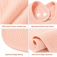 Bavoirs bandana imprimés personnalisés pour bébés, bavoirs de cyclisme durables pour nourrissons, bavoirs colorés 100 % coton style espagnol pour bébés, vente en gros