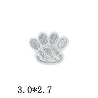 Patchs brodés en forme de petite patte, assortis, thermocollants, colorés, pour vêtements, chapeaux, sacs, décoration DIY