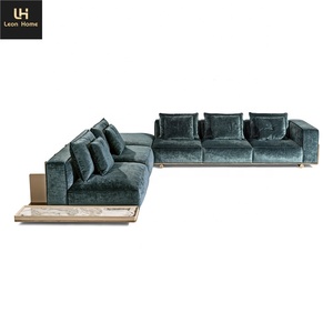 Sofá de tela de terciopelo de lujo para sala de estar, muebles para el hogar, tres plazas, último diseño - Product Image 2