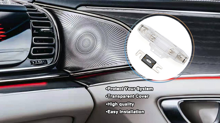 0 2 4 Gauge AWG Bolt On Waterproof Audio Inline ANL Fuse Holder Blade Automotive Panel Mount With 250 Amp Fuse