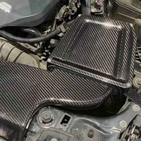 Pour carbone sec BMW série 1 Kit d'admission d'air froid Race MINI Cooper B48 F56 118i 120i 2.0T 2017-2020 Boîte de filtre de tuyau d'admission d'air