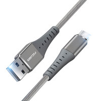 Venta al por mayor, 1M red de pesca línea de datos para cargador de teléfono móvil 3A más rápido Cable de carga USB a tipo C los datos cable USB-C tipo de cable