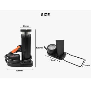 <span class=keywords><strong>Pompe</strong></span> à vélo Riderace avec manomètre Portable convient à la valve Presta & Schrader <span class=keywords><strong>pompe</strong></span> à pied de vélo en alliage d'aluminium pour le basket-ball - Product Image 6