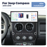 DUDUAUTO UIS7870 mobil cerdas, pemutar Android 12.3 inci mobil cerdas, radio mobil Stereo, kepala Unit navigasi GPS untuk Jeep Compass 2010-2016