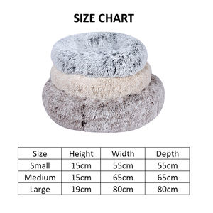 Fairypet Aanpasbare Hoogwaardige Wasbare Antislip Lange Pluche Kat Donut <span class=keywords><strong>Bed</strong></span> - Product Image 2