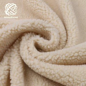 <strong>Sherpa</strong> <strong>Material</strong> 30% 50% 100% Recycled Polyester <strong>Sherpa</strong> Fleece Faux Fur Plush Fabric for Jacket Boots Lining - Product Image 1