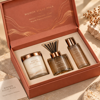 Boîte rigide personnalisée en carton avec charnière pour parfum, marquage à chaud, recyclable, fabrication OEM