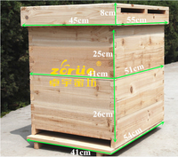 Nouveaux produits - Prix usine - Ruche en bois de sapin/pin de Nouvelle-Zélande - Boîte à ruches Langstroth 10 cadres - Nid d'abeilles