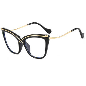 Cat Eye Unisex Anti-blu luce <span class=keywords><strong>occhiali</strong></span> grande montatura stile europeo e americano materiale <span class=keywords><strong>per</strong></span> Pc nero trasparente <span class=keywords><strong>per</strong></span> gli <span class=keywords><strong>occhiali</strong></span> - Product Image 4