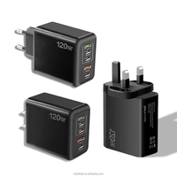 Bloc de chargeur mural rapide 120W, prise 5 ports, station de charge USB, adaptateur de prise multiple, 3PD type C et 2 USB a, chargeurs de téléphone portable