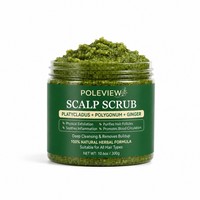 Grossiste en gommage naturel pour cheveux et cuir chevelu au Platycladus, Polygonum et Gingembre, nettoyage en profondeur, fournisseur d'emballages personnalisés