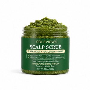 Exfoliante Natural para Cabello y Cuero Cabelludo con Platycladus, Polygonum y Jengibre, Limpieza Profunda, Empaque Personalizado, Proveedor Mayorista - Product Image 1