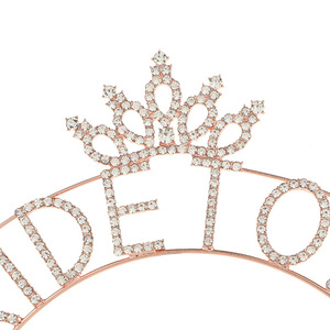 Go <strong>Party</strong> Letter BRIDE to BE <strong>Headband</strong> Rhinestone Tiara Crown Hairband <strong>Hen</strong> Night <strong>Party</strong> Wedding Bridal <strong>Headband</strong> for Women Girls - Product Image 5