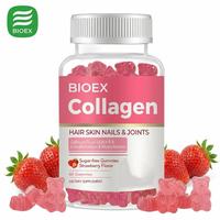 BioLex OEM Premium Gummies Cheveux Peau Ongles avec Biotine 5000mcg Vitamine C E Collagène pour Soutien Beauté et Bien-être Gommes au Collagène