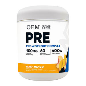 Nouveau produit : Poudre complexe <span class=keywords><strong>pré</strong></span>-entraînement pour améliorer les performances sportives, saveur pêche-mangue, 400g - Product Image 6