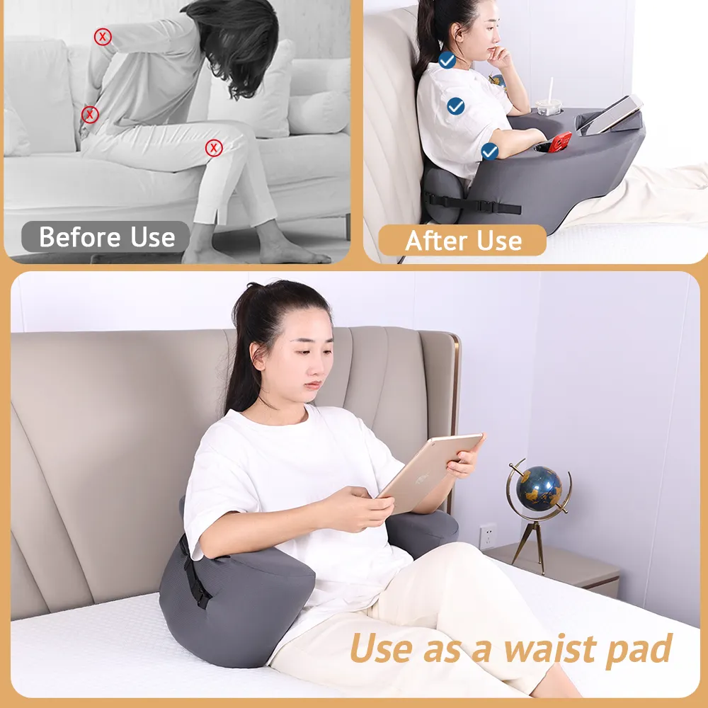 Mới nhất thiết kế mềm Lap bàn gối đọc sách gối Ergonomic Bộ nhớ bọt gối cho làm việc đọc chơi trò chơi biểu tượng tùy chỉnh