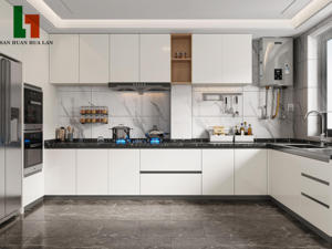 <span class=keywords><strong>Mobili</strong></span> da <span class=keywords><strong>Cucina</strong></span> Moderni su Misura, Unità a L in Melamina con Lavello - Product Image 3