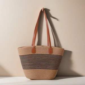 Bolso de mano informal abierto de gran capacidad para mujer, forro de poliéster, diseño ecológico para viajes en la <span class=keywords><strong>playa</strong></span> - Product Image 6