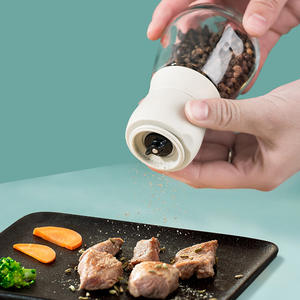 Juego de Molinillos Manuales de Sal y Pimienta de Acero Inoxidable Ajustables con Botella de Vidrio y Muela de Cerámica para Chile y Sal - Product Image 3