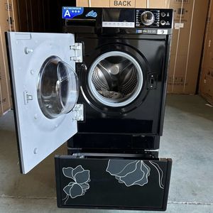 Machine à laver à tambour entièrement automatique silencieuse portable pour le lavage et le séchage avec tiroirs équipement de blanchisserie à <span class=keywords><strong>chargement</strong></span> frontal amovible - Product Image 1