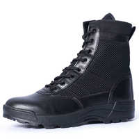 Les fabricants fournissent des bottes de combat et tactiques noires High Top Outdoor Anti-kick Anti-collision Hiking Boots Men and Women