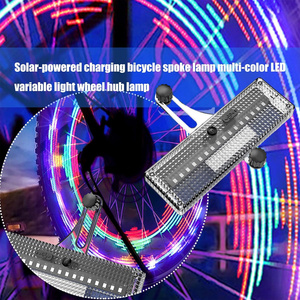 Luz LED Inteligente para Rueda de <span class=keywords><strong>Bicicleta</strong></span> RGB, Recargable Solar, Impermeable, Luz para Llantas, para Ciclismo Nocturno, Seguridad y Decoración - Product Image 6