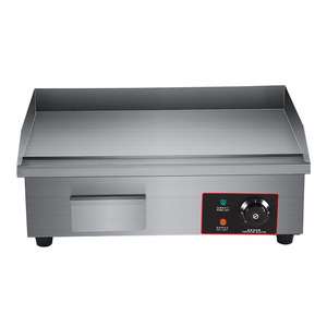 Grill <span class=keywords><strong>de</strong></span> <span class=keywords><strong>table</strong></span> <span class=keywords><strong>électrique</strong></span> professionnel, en acier inoxydable, équipement <span class=keywords><strong>de</strong></span> cuisine, Restaurant, Grill plat rainuré, à vendre - Product Image 4