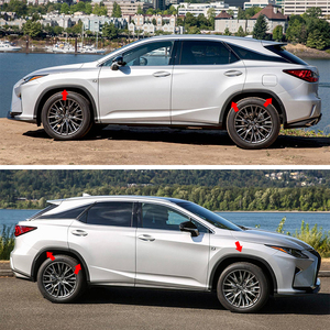 คิ้วบังโคลนขึ้นรูปร่างตามตัวรถสำหรับ <span class=keywords><strong>Lexus</strong></span> RX350 RX300 <span class=keywords><strong>RX200T</strong></span> ปี2016–22หมายเลขชิ้นส่วน75078/75077-48010 75605-48020 75601-48040 - Product Image 3