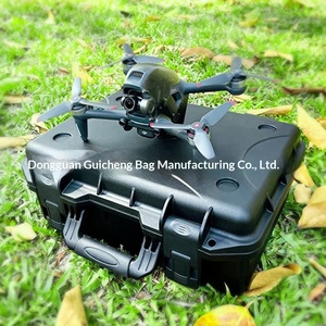Étui de protection portable pour <span class=keywords><strong>drone</strong></span> <span class=keywords><strong>FPV</strong></span> - Sac de voyage extérieur <span class=keywords><strong>noir</strong></span>/rouge - Product Image 4